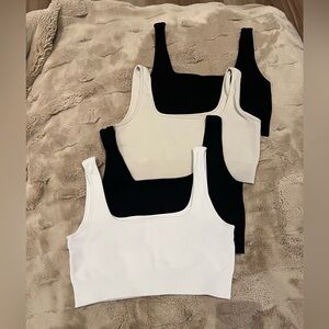 Women's Ribbed Sports Bra Set